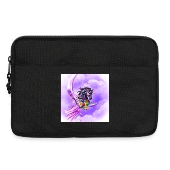 Elegantes buntes Wildpferd - Laptoptasche 13" - Schwarz - Vorne