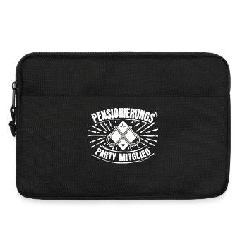 Senior Pensionär Abschied Statement Ruhestand - Laptoptasche 13" - Schwarz - Vorne