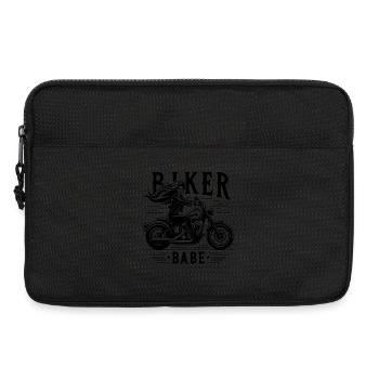 Biker Babe - Laptoptasche 13" - Schwarz - Vorne