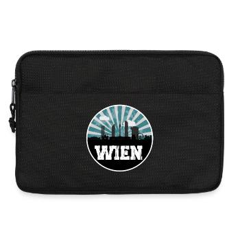 Wien Blue Hour Skyline - Laptoptasche 13" - Schwarz - Vorne