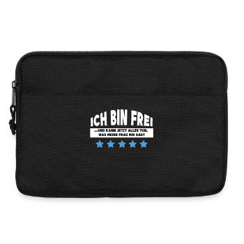 Ruhestand Statement Job Pensionist Rentner Senior - Laptoptasche 13" - Schwarz - Vorne