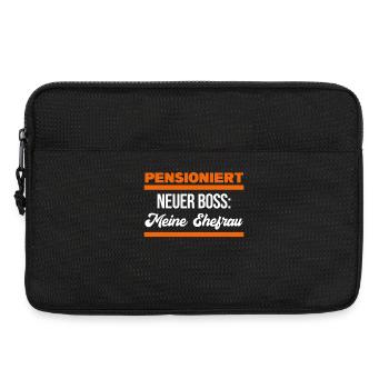 Ruhestand Statement Senior Pensionierung Rentner - Laptoptasche 13" - Schwarz - Vorne