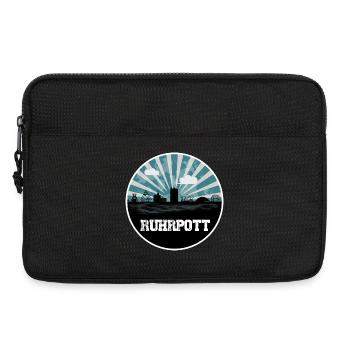 Ruhrpott Blue Hour Skyline - Laptoptasche 13" - Schwarz - Vorne