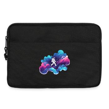 Astronaut in the Colorful Nebula: Space Hike - Laptop bag 13" - black - Front