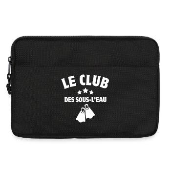 club de plongée, moniteur de plongée, plongeur - Sacoche pour ordinateur portable 13 pouces - noir - Devant