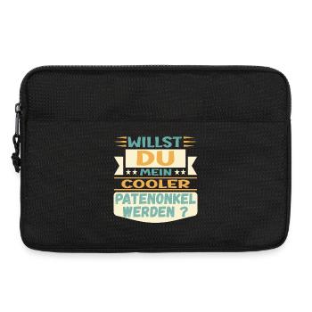 PATENONKEL WERDEN - ONKEL TAUFE PATE - Laptoptasche 13" - Schwarz - Vorne