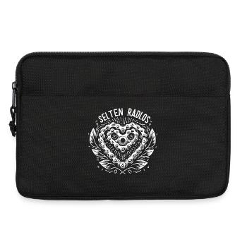 selten radlos fahrradkette herz sport radsport rad - Laptoptasche 13" - Schwarz - Vorne