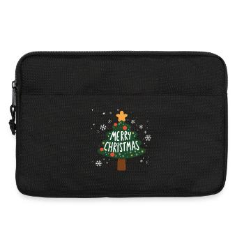 Merry Christmas Weihnachts Design Tannenbaum Neu - Laptoptasche 13" - Schwarz - Vorne