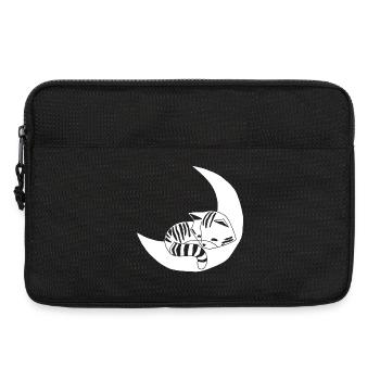 Skurriles Kätzchen - Laptoptasche 13" - Schwarz - Vorne