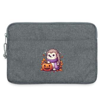 Halloween, hérisson - Sacoche pour ordinateur portable 13 pouces - gris chiné - Devant