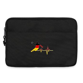 Handball Herzschlag - Laptoptasche 13" - Schwarz - Vorne