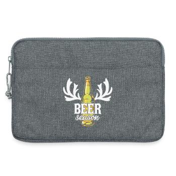 bière, boire une bière, fan de bière - Sacoche pour ordinateur portable 13 pouces - gris chiné - Devant