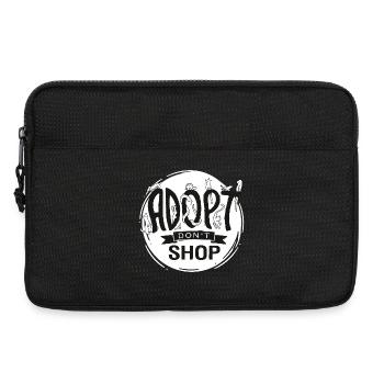 Adopt Don't Shop - Laptop bag 13" - black - Front