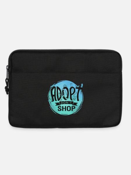 Adopt Don't Shop - Laptoptasche 13" - Schwarz