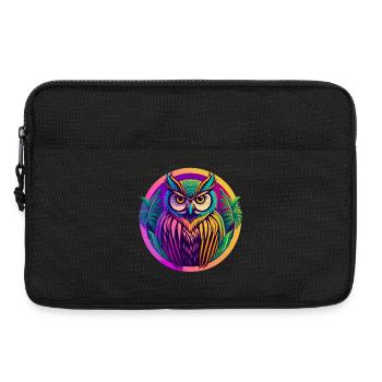 Eule - Laptoptasche 13" - Schwarz - Vorne