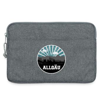 Allgäu Blue Hour Skyline - Laptop bag 13" - heather grey - Front