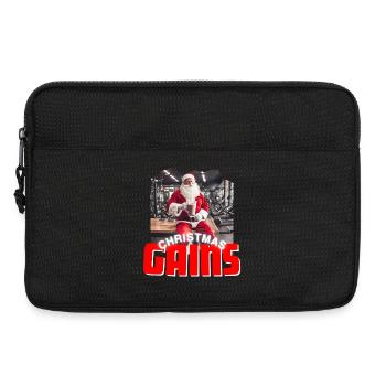Christmas Gains Gym - Laptop bag 13" - black - Front