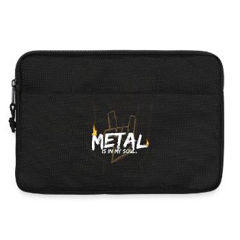 Metal in meiner Seele - Laptoptasche 13" - Schwarz - Vorne