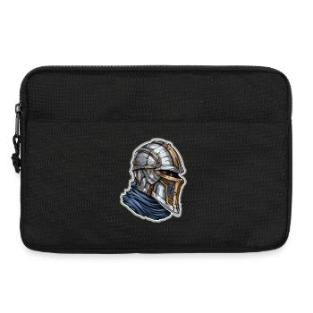 Fantasy Ritter Portrait – Cartoon Knight Design - Laptoptasche 13" - Schwarz - Vorne