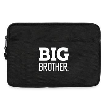 Bold Big Brother Graphic Tee Design - Laptop bag 13" - black - Front