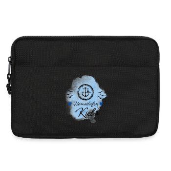 Kiel Liebe Heimathafen mit Anker - Laptoptasche 13" - Schwarz - Vorne