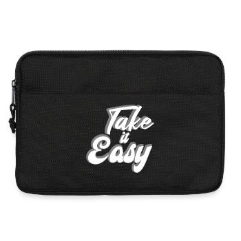 Take it Easy Design - Laptoptasche 13" - Schwarz - Vorne