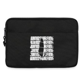 Funny windsurfer - Laptop bag 13" - black - Front