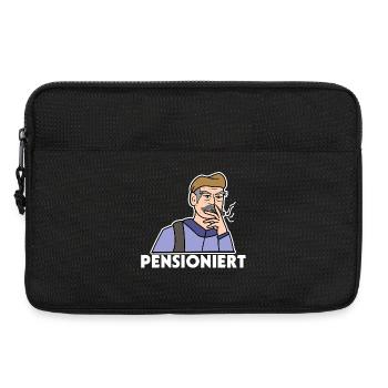 Pension Spruch Ruhestand Pensionierung Senior - Laptoptasche 13" - Schwarz - Vorne