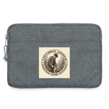 Gentleman jardinier - Sacoche pour ordinateur portable 13 pouces - gris chiné - Devant