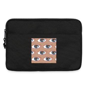 Die Augen aufgereiht - Laptoptasche 13" - Schwarz - Vorne