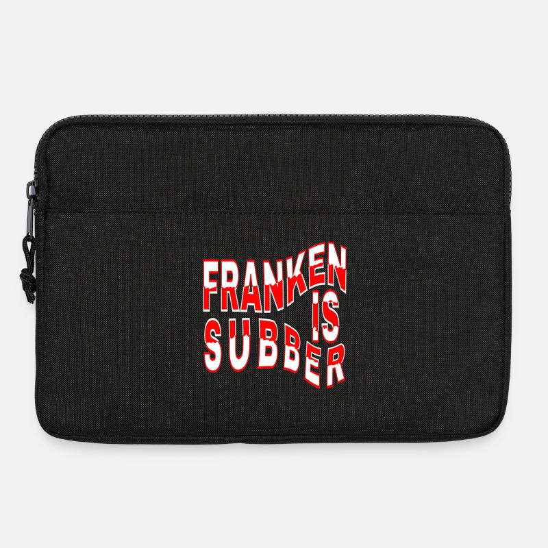 Franken is Subber - Franken ist Super - fei schee - Laptoptasche 13" - Schwarz