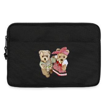 Josefine + Finn Tracht - Laptoptasche 13" - Schwarz - Vorne
