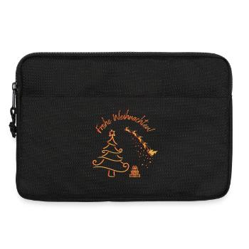 Frohe Weihnachten Weihnachtbaum Santa Claus - Laptoptasche 13" - Schwarz - Vorne