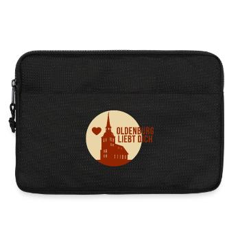 Oldenburg liebt dich - Laptoptasche 13" - Schwarz - Vorne