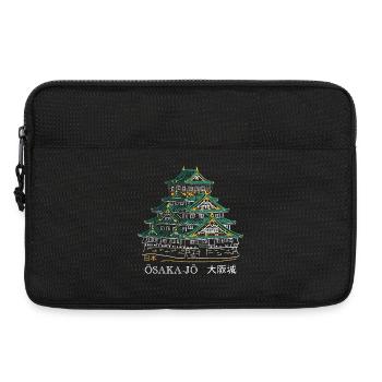 Osaka-jo Castle, Drawing, Hand Drawing, Japan - Laptop bag 13" - black - Front