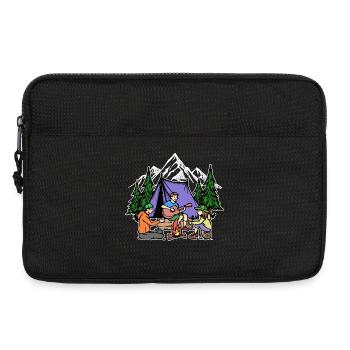 Camping Nature Campsite Camping Chilling Mountains - Laptop bag 13" - black - Front