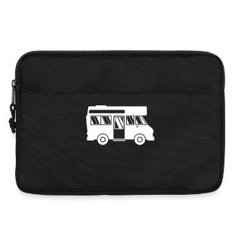 Caravan Wanderlust Wanderer Camping Camper - Laptop bag 13" - black - Front