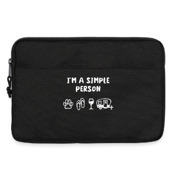 Motorhome Statement Camping Wanderer Camper - Laptop bag 13" - black - Front