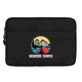 Mountains, Campers, Camping, Camping, Statement, Nature, Holidays - Laptop bag 13" - black - Front