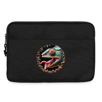 Das Chamäleon hat Hunger auf Insekten - Laptoptasche 13" - Schwarz - Vorne