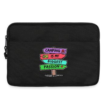 Camping Statement Motorhome Heart Camper Relax - Laptop bag 13" - black - Front