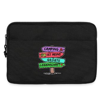 Camping Statement Wanderlust Wanderer Herz Camper - Laptoptasche 13" - Schwarz - Vorne