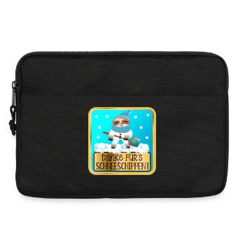 DANKESCHÖN GESCHENKE - SCHNEE SCHIPPEN FAULTIERE - Laptoptasche 13" - Schwarz - Vorne