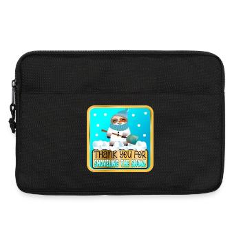 PELLETER LA NEIGE - MERCI PARESSEUX - Sacoche pour ordinateur portable 13 pouces - noir - Devant