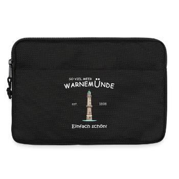 Rostock Warnemünde Einfach schön, Handzeichnung - Laptoptasche 13" - Schwarz - Vorne