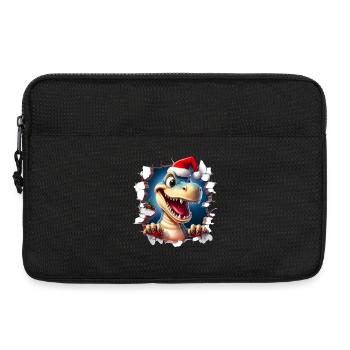 Percée de Noël chez les Dinos - Sacoche pour ordinateur portable 13 pouces - noir - Devant