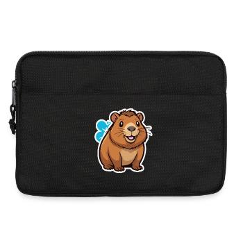 Capybara - Laptoptasche 13" - Schwarz - Vorne