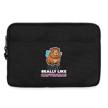 I JUST REALLY LIKE CAPYBARAS - Laptoptasche 13" - Schwarz - Vorne