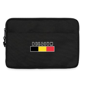 Belgium - Belgique - Belgika - Belgien - بلجيكا - Sacoche pour ordinateur portable 13 pouces - noir - Devant