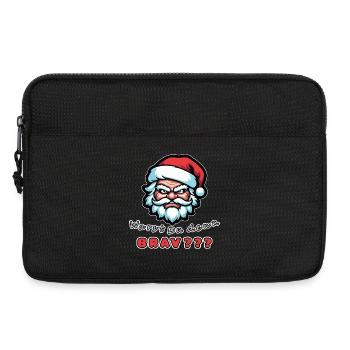 Böser Weihnachtsmann Warst du auch brav - Laptoptasche 13" - Schwarz - Vorne
